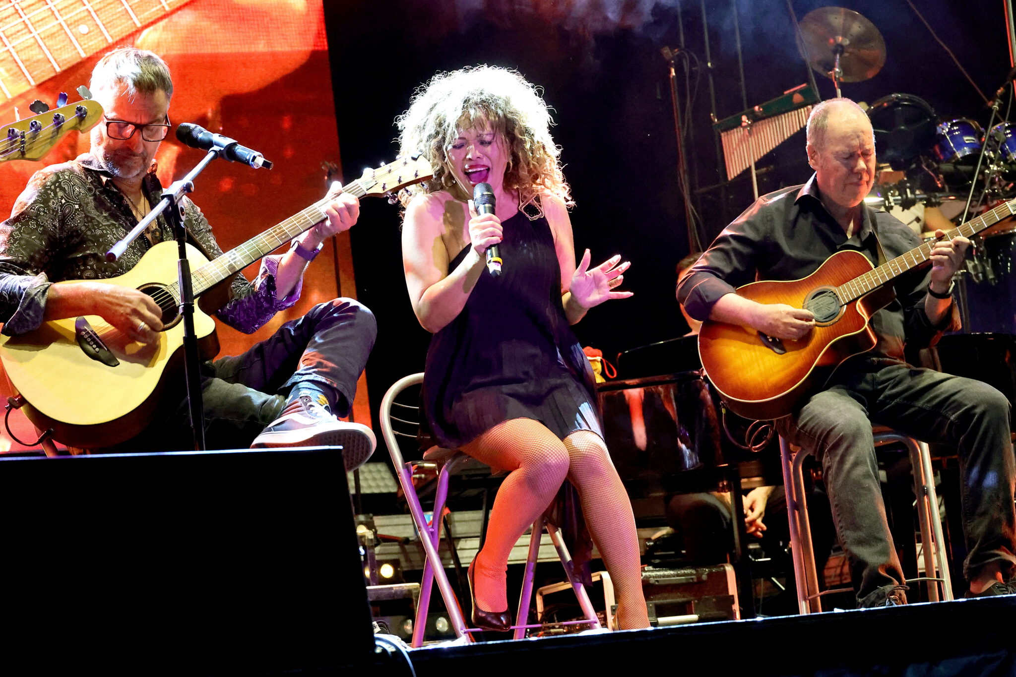 a group of people on a stage